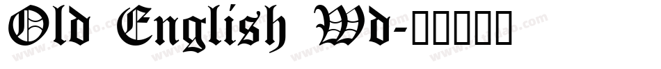 Old English Wd字体转换